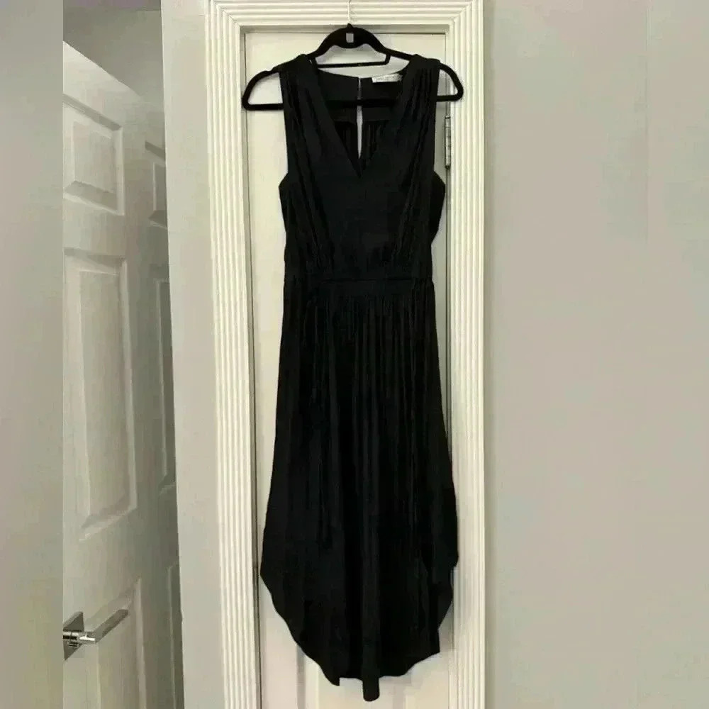 Ramy Brook long black midi dress